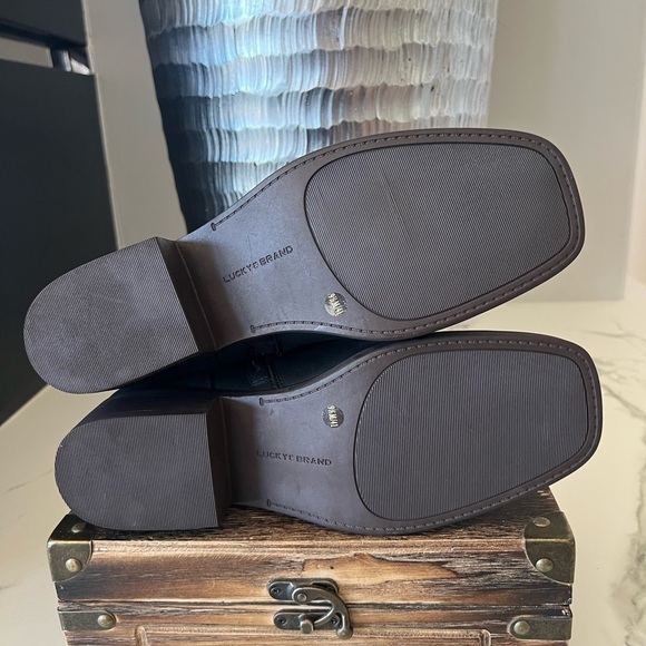 Lucky Brand Katriny Moto Booties in Black - Picture 9 of 11